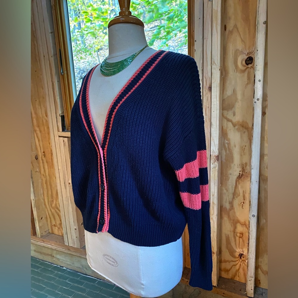 Harper Heritage Boxy Crop Cardigan Sweater